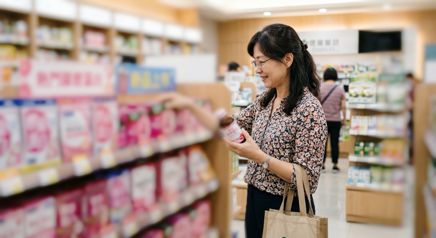 在賣場挑選適合的膠原蛋白保健品
