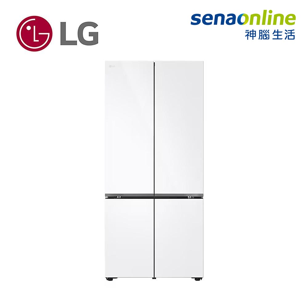 LG  智慧變頻四門冰箱 619L 雲朵白 GV-NB61WG