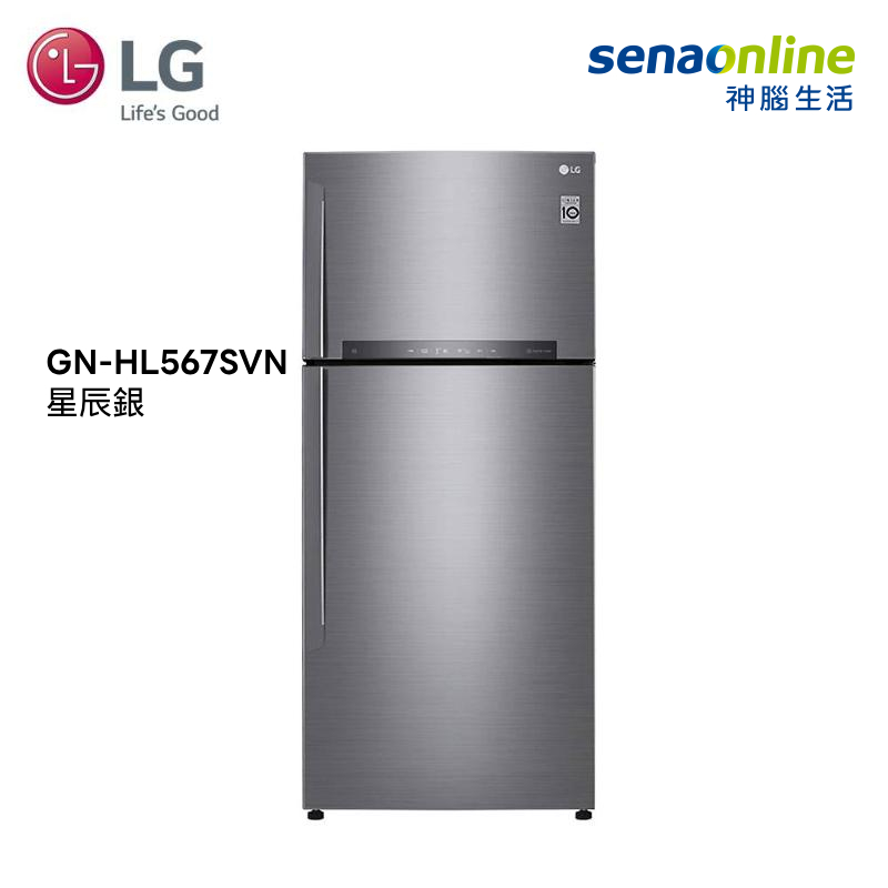 【這夏有禮】LG 525L 直驅變頻雙門冰箱 星辰銀 GN-HL567SVN